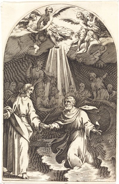 Chrystus chodzący po wodzie [pierwsza płyta] autorstwa Jacques Callot