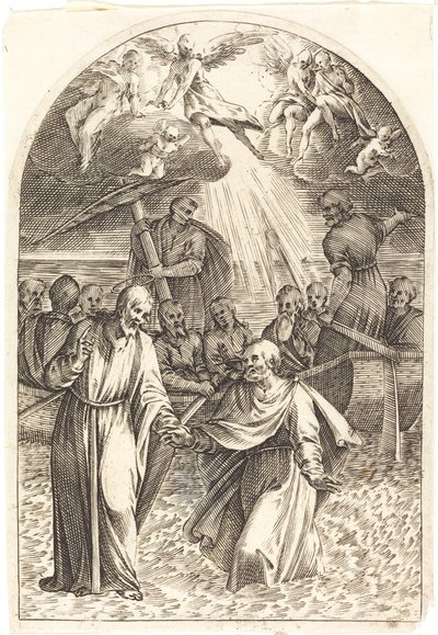 Chrystus idący po wodzie [druga płyta] autorstwa Jacques Callot