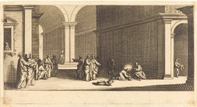 Chrystus myje stopy apostołom autorstwa Jacques Callot