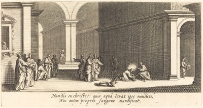 Chrystus myje stopy apostołom autorstwa Jacques Callot