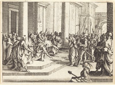 Chrystus i niewiasta przyłapana na cudzołóstwie autorstwa Jacques Callot