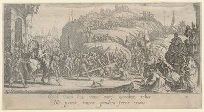 Chrystus niesie krzyż autorstwa Jacques Callot