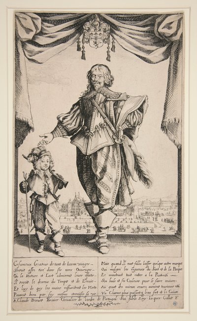 Claude Deruet (Portret Derueta) autorstwa Jacques Callot