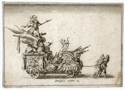 Combat a la barriere. Rydwan. Meaume 490-503 ... (rycina) autorstwa Jacques Callot
