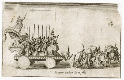 Combat a la barriere: Wejście Jego Wysokości Księcia Karola IV, przedstawiające słońce ... (rycina) autorstwa Jacques Callot