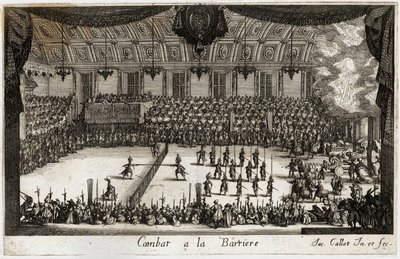 Combat a la barriere: turniej ... (rycina) autorstwa Jacques Callot