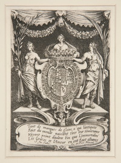 Walka? la Barri?re, Frontispiece, Ramiona Lotaryngii-Chevreuse autorstwa Jacques Callot