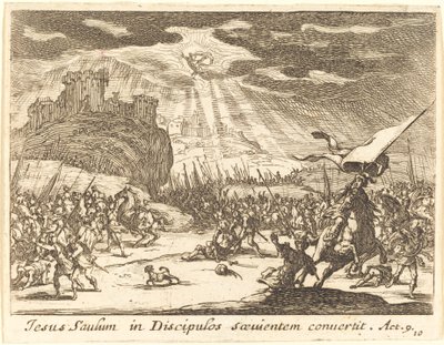 Nawrócenie Pawła, 1635. autorstwa Jacques Callot
