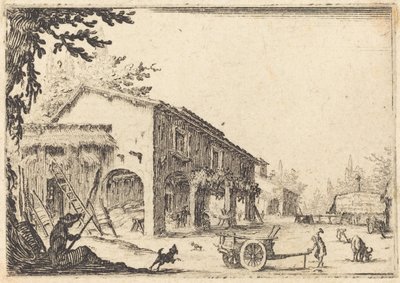 Dziedziniec Farmy autorstwa Jacques Callot