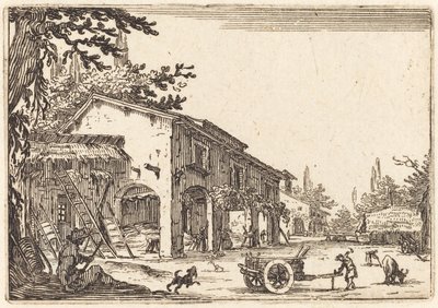 Dziedziniec Farmy autorstwa Jacques Callot