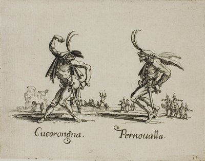 Cucorongna - Pernovalla, płyta 2 z Balli di Sfessania autorstwa Jacques Callot
