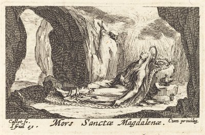 Śmierć Magdaleny autorstwa Jacques Callot