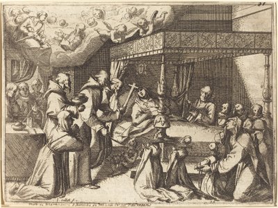 Śmierć królowej autorstwa Jacques Callot