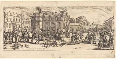 Zniszczenie klasztoru autorstwa Jacques Callot