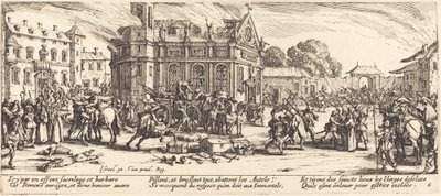 Zniszczenie klasztoru autorstwa Jacques Callot