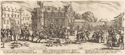 Zniszczenie klasztoru autorstwa Jacques Callot