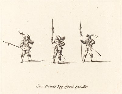 Wiertło z halabardami autorstwa Jacques Callot