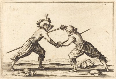 Pojedynek na miecze autorstwa Jacques Callot