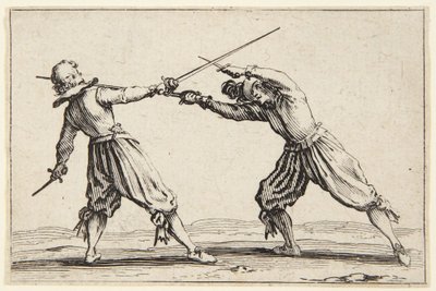 Pojedynek na miecze i sztylety autorstwa Jacques Callot