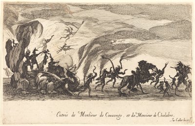 Wejście pana de Couvonge i pana de Chalabre autorstwa Jacques Callot