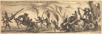 Wpis M. de Couvonge i M. de Chalabre [dodatkowa tablica], 1627. autorstwa Jacques Callot