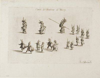 Wpis pana de Macey, z „Walki pod barierą” autorstwa Jacques Callot