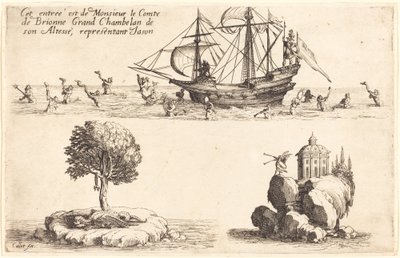 Wejście pana le Comte de Brionne, Wielkiego Szambelana Jego Wysokości, reprezentującego Jasona autorstwa Jacques Callot