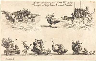 Wejście Monseigneur Henry de Lorraine, markiza de Moy, pod imieniem Pirandre autorstwa Jacques Callot