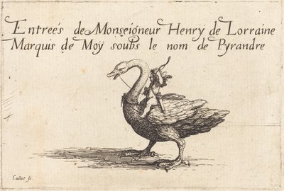 Wejście Monseigneur Henry de Lorraine, markiza de Moy, pod imieniem Pirandre autorstwa Jacques Callot