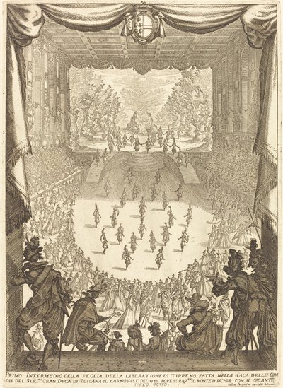 Pierwsze Intermezzo, 1617. autorstwa Jacques Callot