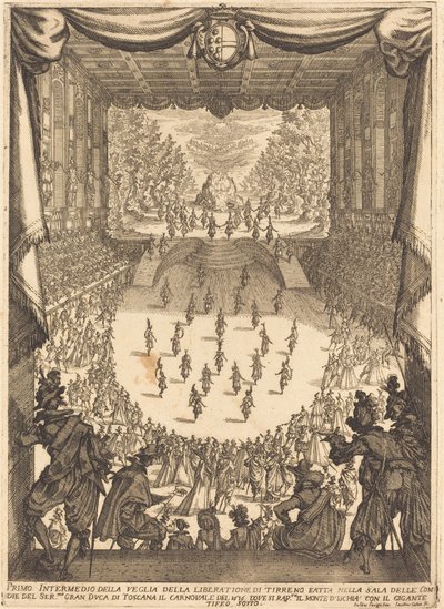Pierwsze Intermezzo, 1617. autorstwa Jacques Callot