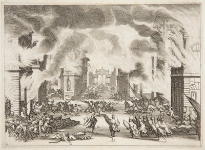Czwarty Akt Solimana autorstwa Jacques Callot