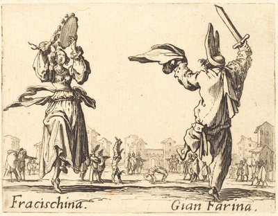 Fracischina i Gian Farina, ok. 1930 r. 1622. autorstwa Jacques Callot
