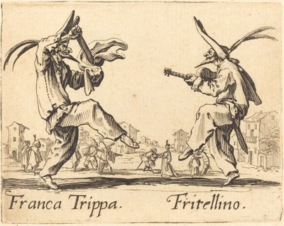 Franca Trippa i Fritellino autorstwa Jacques Callot