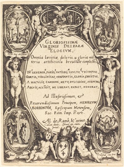 Frontyspis do „Gloriosissimae” autorstwa Jacques Callot