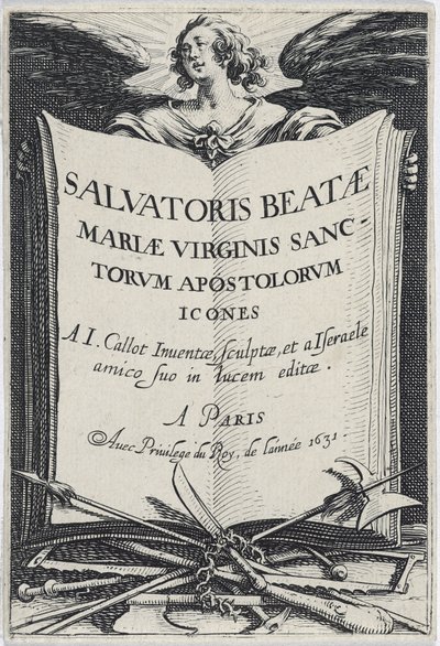 Frontyspis z Les Grands Apôtres (Wielcy Apostołowie), 1631 autorstwa Jacques Callot