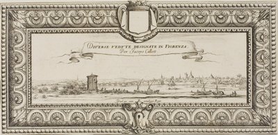 Frontyspis, z różnych scen zaprojektowanych we Florencji autorstwa Jacques Callot