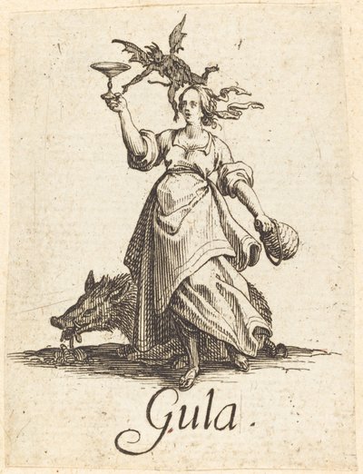 Obżarstwo autorstwa Jacques Callot