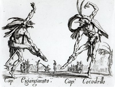 I Balli de Spessanei, czyli Wielkie Polowanie (rycina) (zdjęcie czarno-białe) autorstwa Jacques Callot