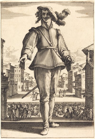 Kapitan lub Kochanek autorstwa Jacques Callot