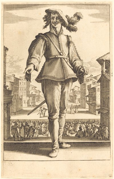 Kapitan lub Kochanek autorstwa Jacques Callot