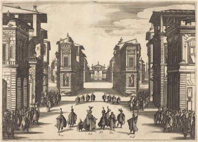 Il Solimano, akt IV autorstwa Jacques Callot