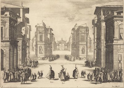 Sulejman, Akt I autorstwa Jacques Callot
