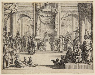 Dzieciątko Jezus wśród uczonych w Piśmie autorstwa Jacques Callot