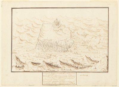 Widok izometryczny Torra de Ottaggio autorstwa Jacques Callot