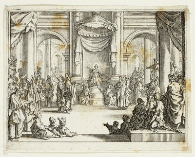 Jezus wśród lekarzy, z Nowego Testamentu autorstwa Jacques Callot