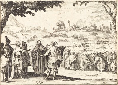Jezus z faryzeuszami autorstwa Jacques Callot
