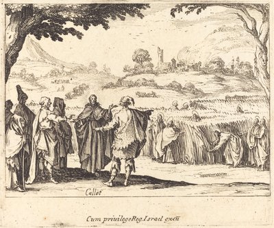 Jezus z faryzeuszami autorstwa Jacques Callot
