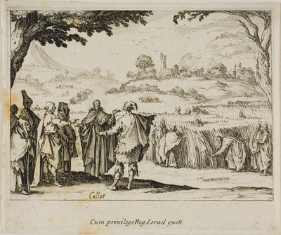 Jezus z faryzeuszami, z Nowego Testamentu autorstwa Jacques Callot
