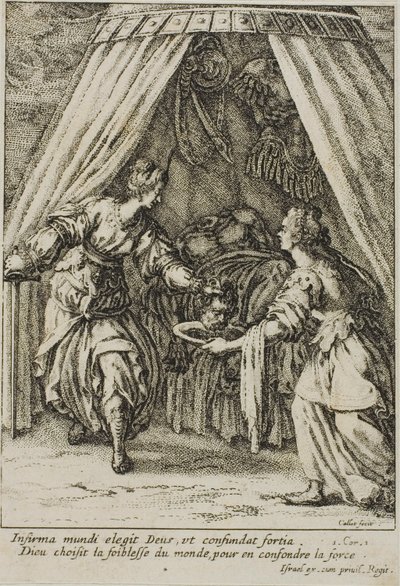Judyta z głową Holofernesa autorstwa Jacques Callot